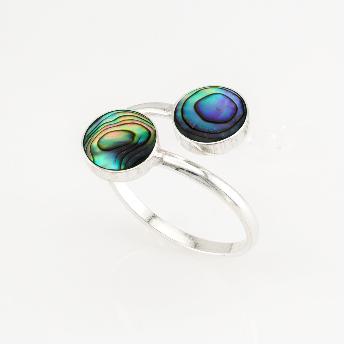 Ring 2 round disc w/inlay