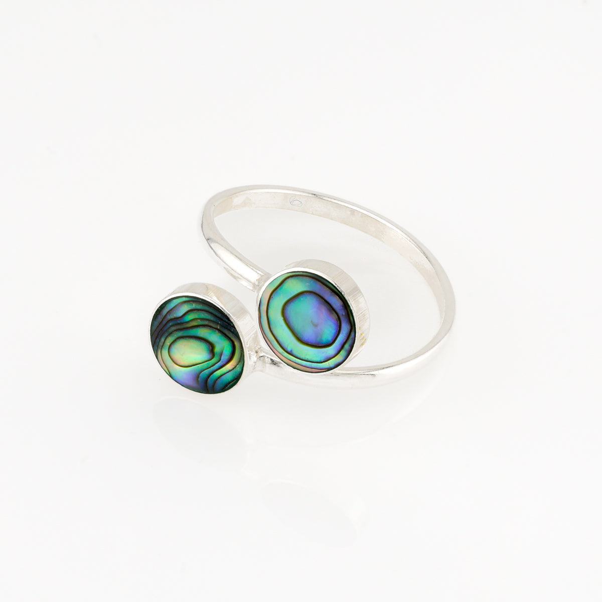 Ring 2 round disc w/inlay