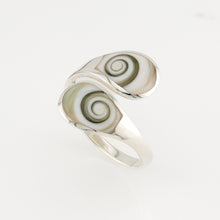 Opposite Drops Shiva Shell Sterling Silver Ring