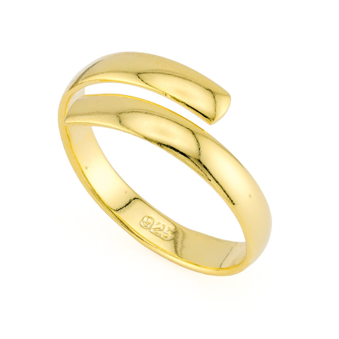 Toe Ring Gold Plated over Sterling Silver .925