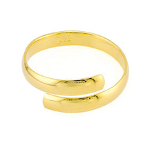 Toe Ring Gold Plated over Sterling Silver .925