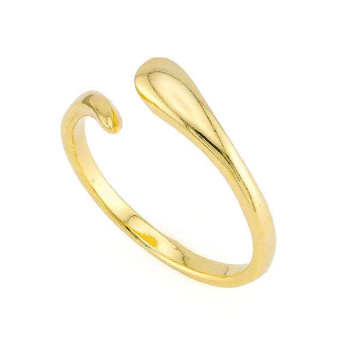 Toe Ring Gold Plated over Sterling Silver .925