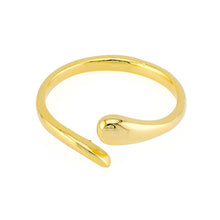 Toe Ring Gold Plated over Sterling Silver .925