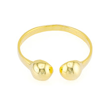 Barbell Toe Ring Gold Plated over Sterling Silver .925