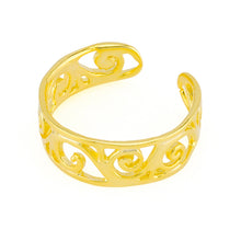 Toe Ring Gold Plated over Sterling Silver .925