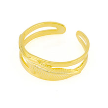 Leaf Toe Ring Gold Plated over Sterling Silver .925