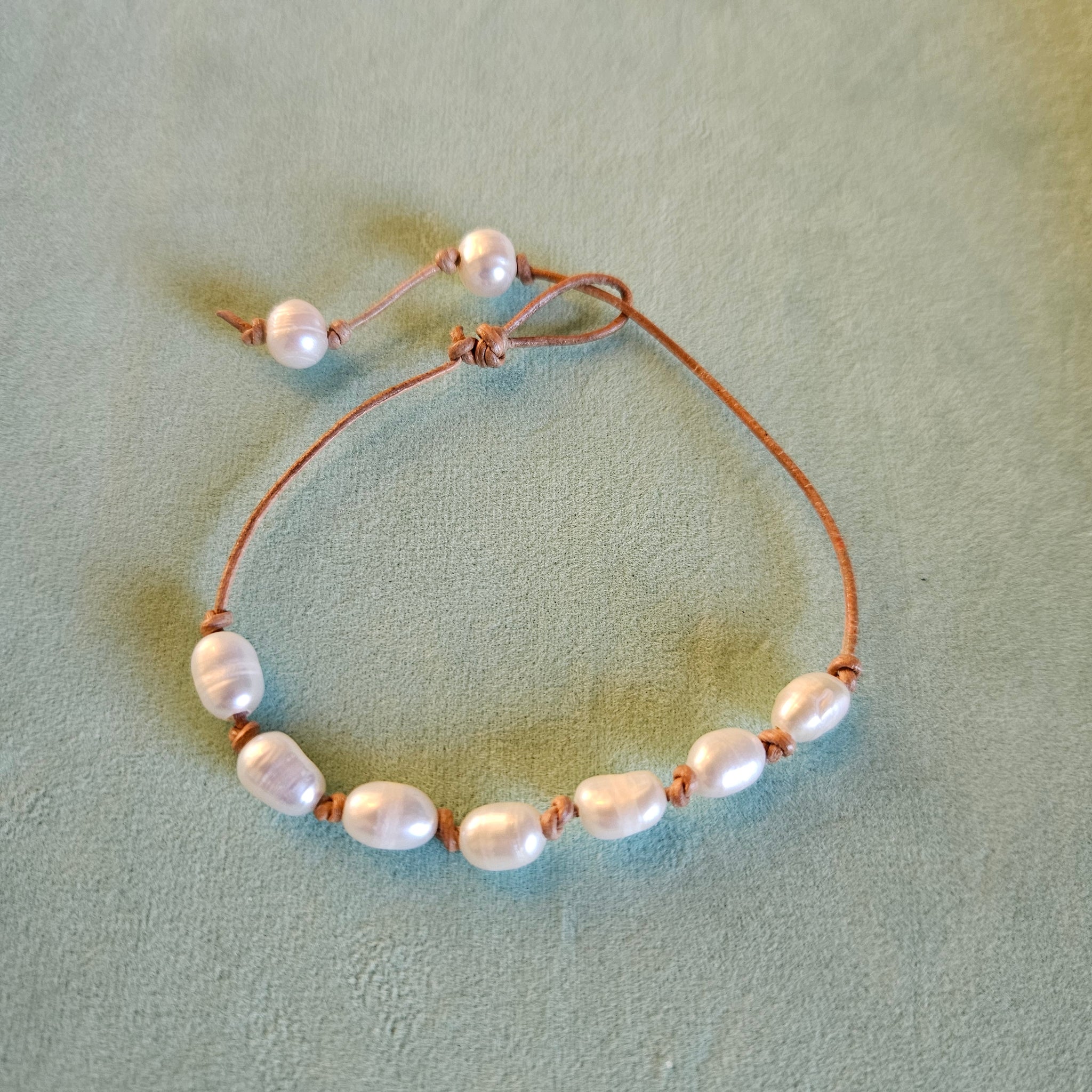 Coastal Pearl Knot Bracelet