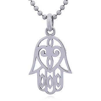 Silver 925 Hamsa Pendant – Symbol of Protection & Blessing | So Silver