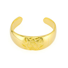 Smiling Sun Toe Ring Gold Plated over Sterling Silver .925
