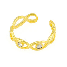 Toe Ring Gold Plated over Sterling Silver .925