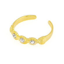 32 Toe Ring Gold Plated over Sterling Silver .925