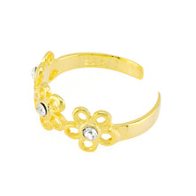 35 Toe Ring Gold Plated over Sterling Silver .925