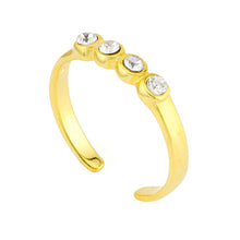 36 Toe Ring Gold Plated over Sterling Silver .925
