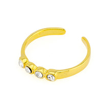 36 Toe Ring Gold Plated over Sterling Silver .925