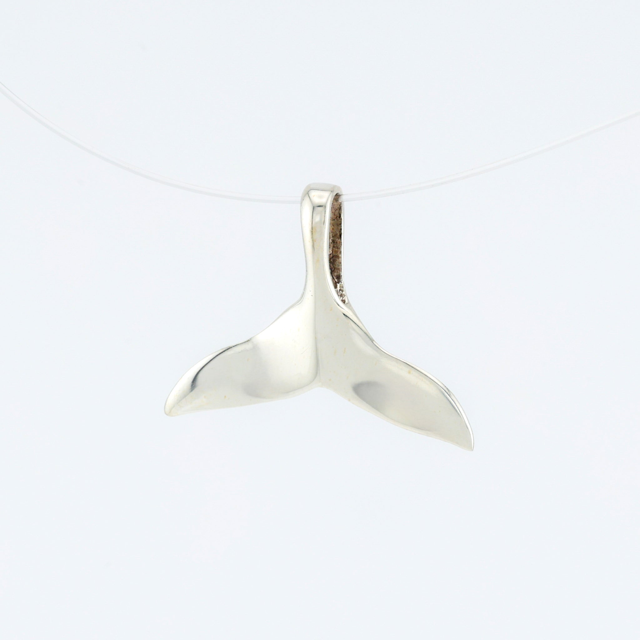 Whale Tail Pendant Sterling Silver .925