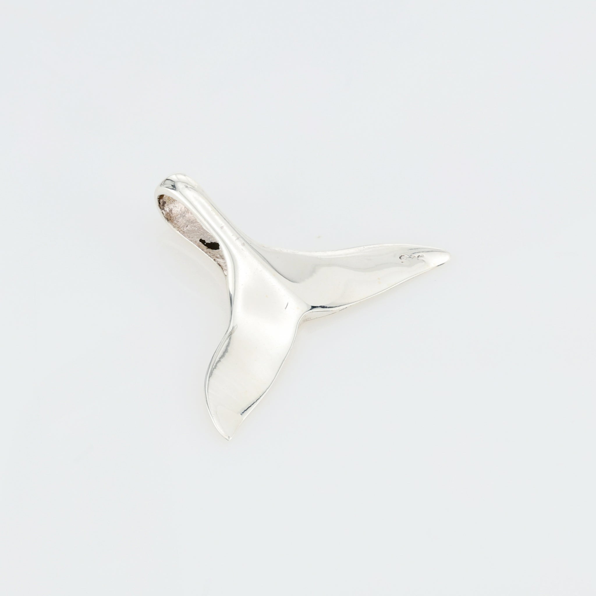 Whale Tail Pendant Sterling Silver .925