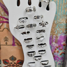 35 Silver Toe Ring Curated Set with Display | So Silver