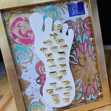 32 Gold Plated over Sterling silver Toe Rings w/ display | So Silver