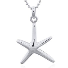 Smooth Sterling Silver Starfish Designer Pendant |  So Silver