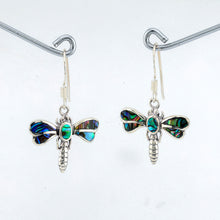 Dragonfly Earring in Sterling Silver W/ Abalone Shell Inlay