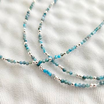 Necklace- Apatite & Sterling Silver Beads and Findings | So Silver
