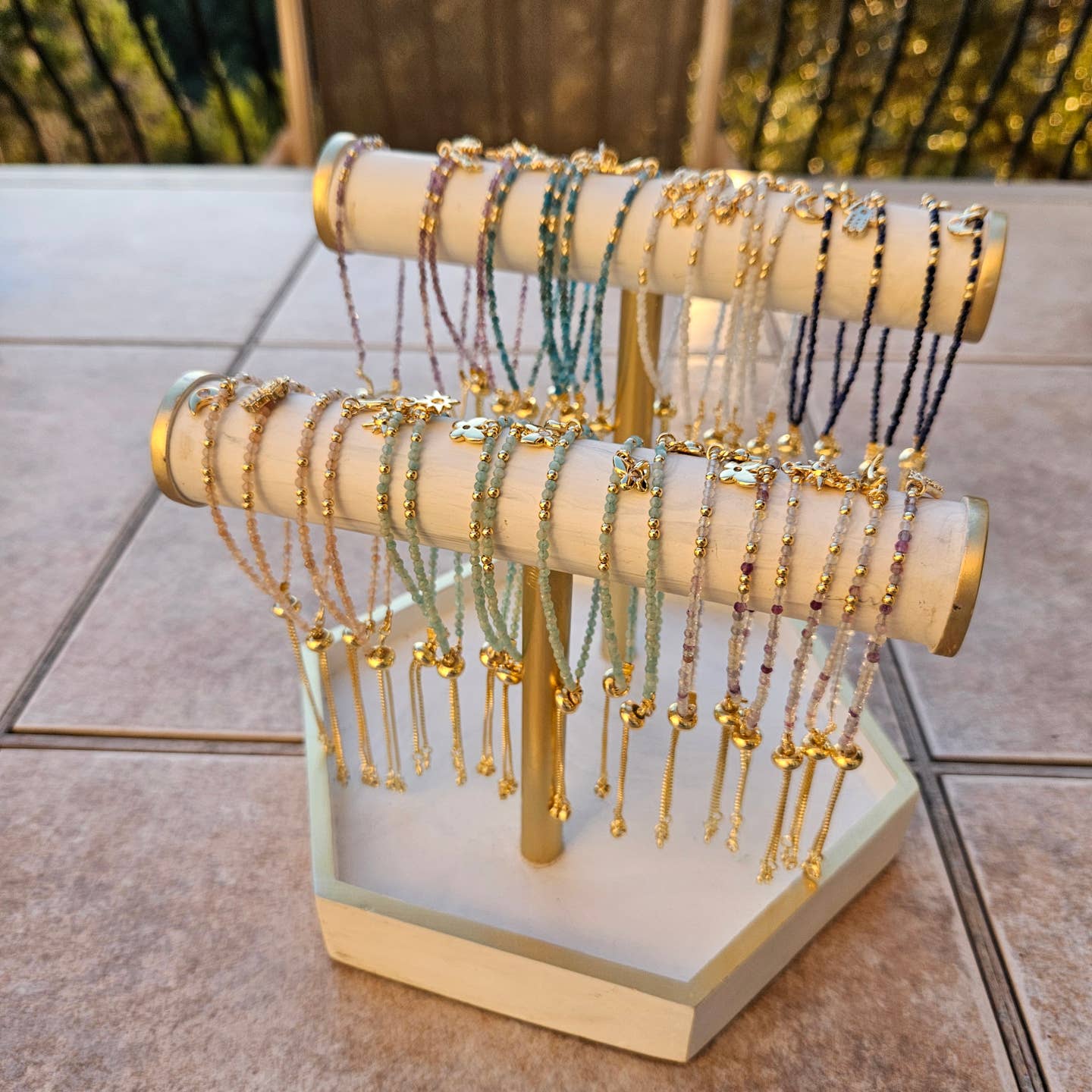 Radiant Gemstone Bracelet Collection 30 assorted.
