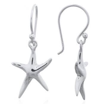 Starfish Dangle Earring in Sterling Silver | So Silver
