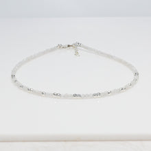 Anklet  Moon Stone & Sterling Silver Findings