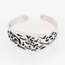 Floral Filergree Sterling Silver Toe Ring