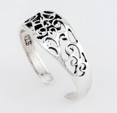 Floral Filergree Sterling Silver Toe Ring