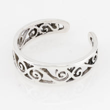 Swirl Filergree Sterling Silver Toe Ring