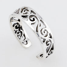Swirl Filergree Sterling Silver Toe Ring