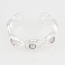CZ's Weave Sterling Silver Toe Ring