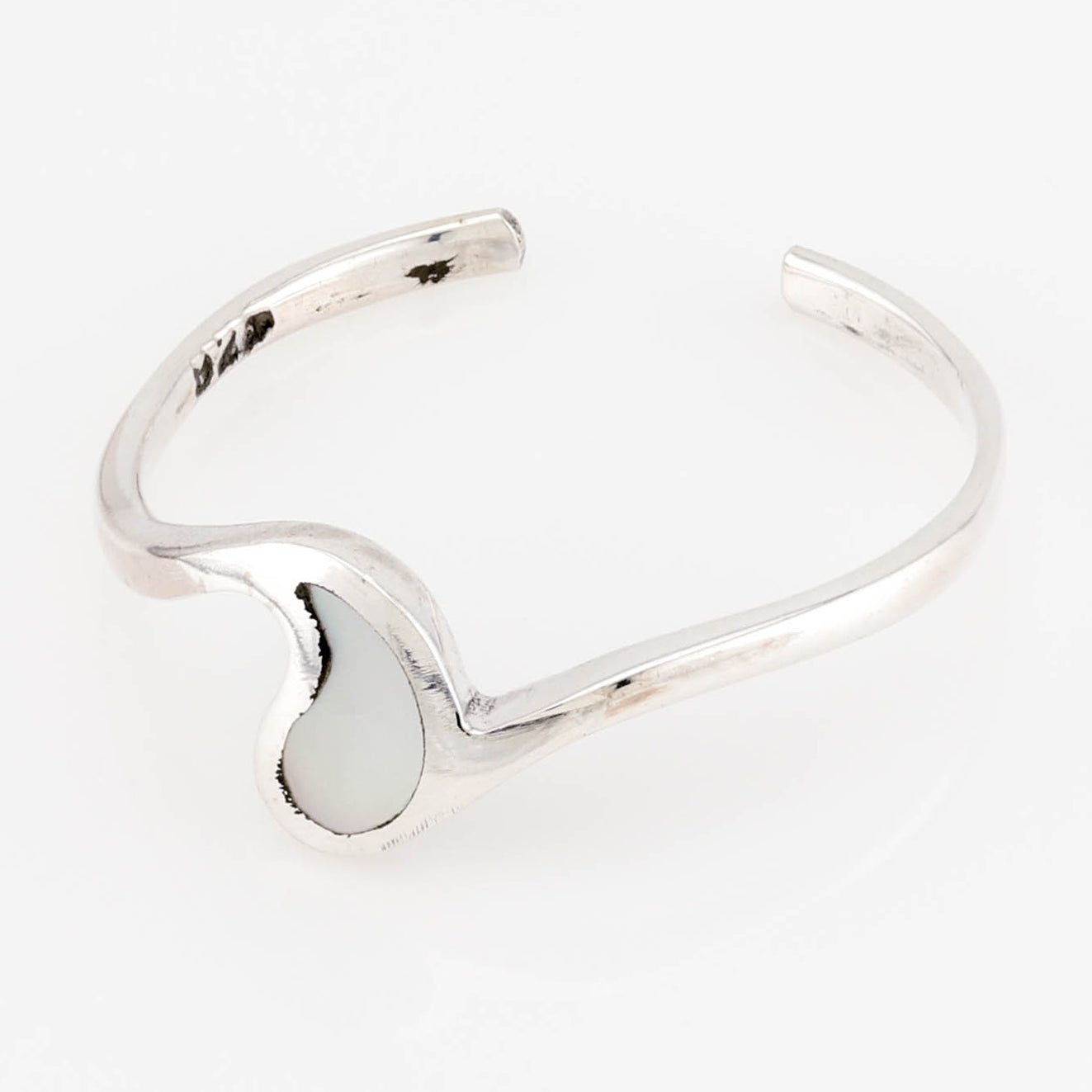 Paisley w/ Mother Pearl inlay Sterling Silver Toe Ring
