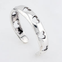 Hearts cutout Sterling Silver Toe Ring