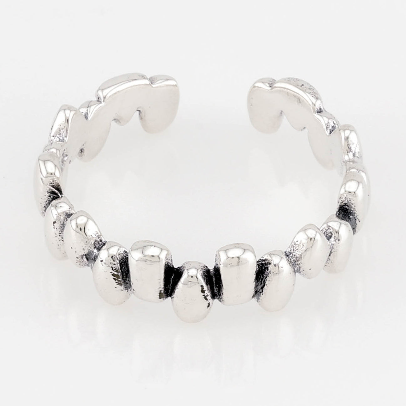 This way and that Sterling Silver Toe Ring