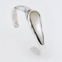Slash Sterling Silver Toe Ring & Mother of Pearl