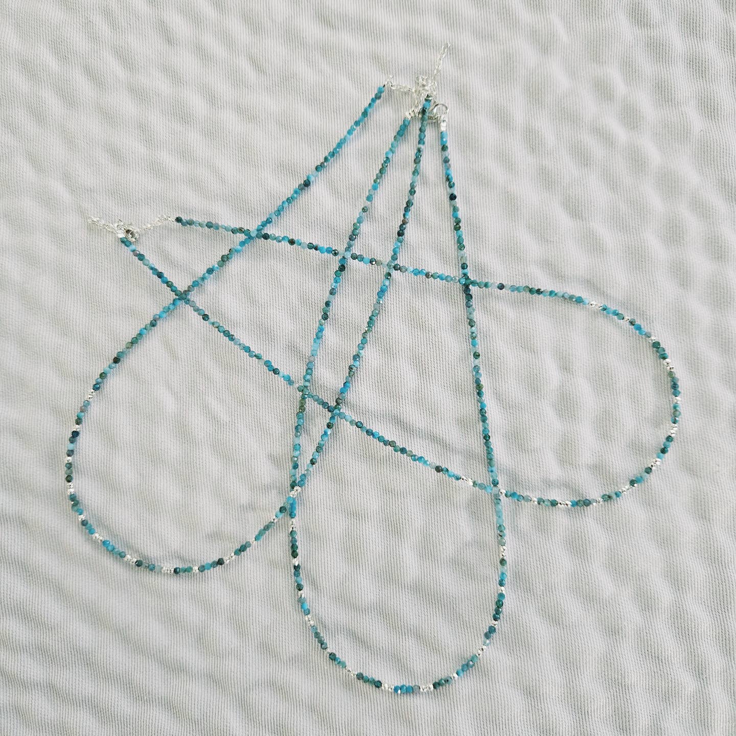 Necklace- Apatite & Sterling Silver Beads and Findings | So Silver
