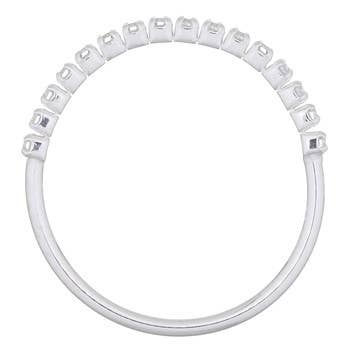 Dazzling Half Box Chain With White CZ 925 Silver Ring | So Silver
