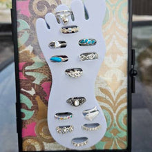 20 Premium Silver Toe Rings with Display