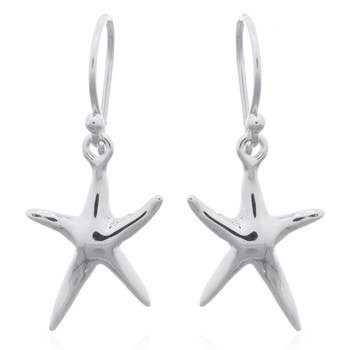 Starfish Dangle Earring in Sterling Silver | So Silver
