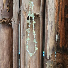 Hand Made Necklace Prehnite and Pearl | So Silver