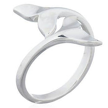 Double Whale Tails Ring High Polish Sterling Silver | So Silver