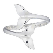 Double Whale Tails Ring High Polish Sterling Silver | So Silver